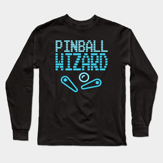 Pinball Wiz (Blue Edition) Long Sleeve T-Shirt by LefTEE Designs